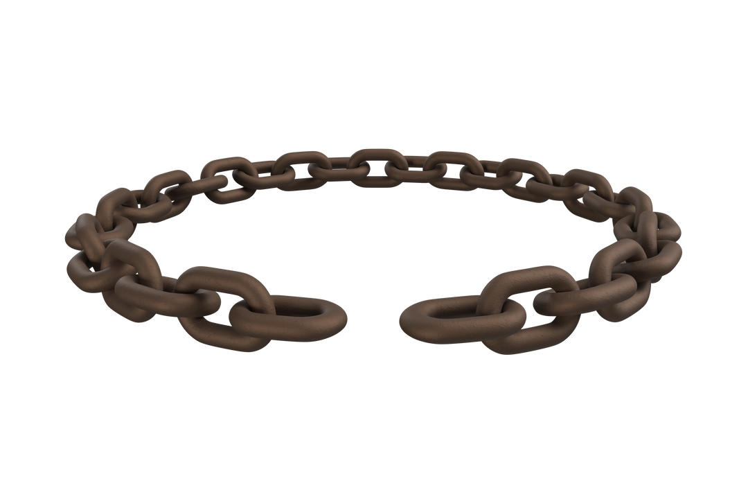 Transparent 3D Broken Metallic Chain Looping Segment - Download Free Stock Images Pikwizard.com