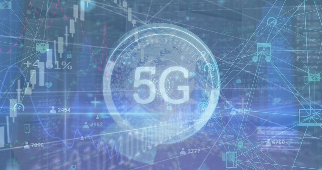Futuristic 5G Technology Network with Data Innovation