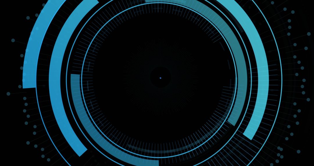 Digital Padlock with Wi-Fi Signal in Futuristic Interface