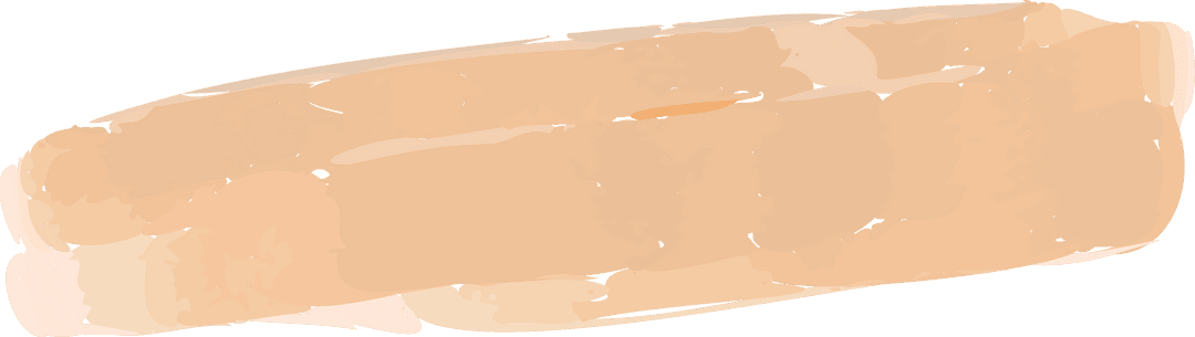 Abstract Brushstroke in Tan and Peach Tones on Transparent Background