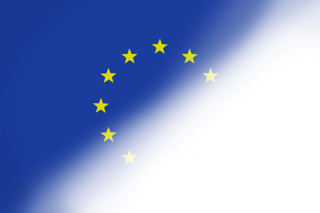 European Union Flag Illustration on Transparent Background