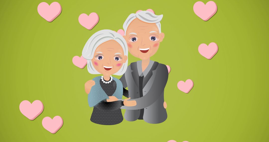 Adorable Grandparents Illustrating Love and Togetherness