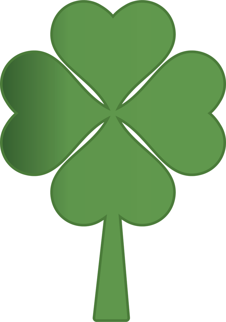 Green Four-Leaf Clover on Transparent Background for Good Luck Concept - Download Free Stock Images Pikwizard.com