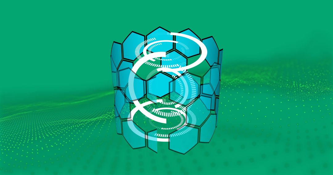 Abstract Hexagonal Network with Circulating Lines