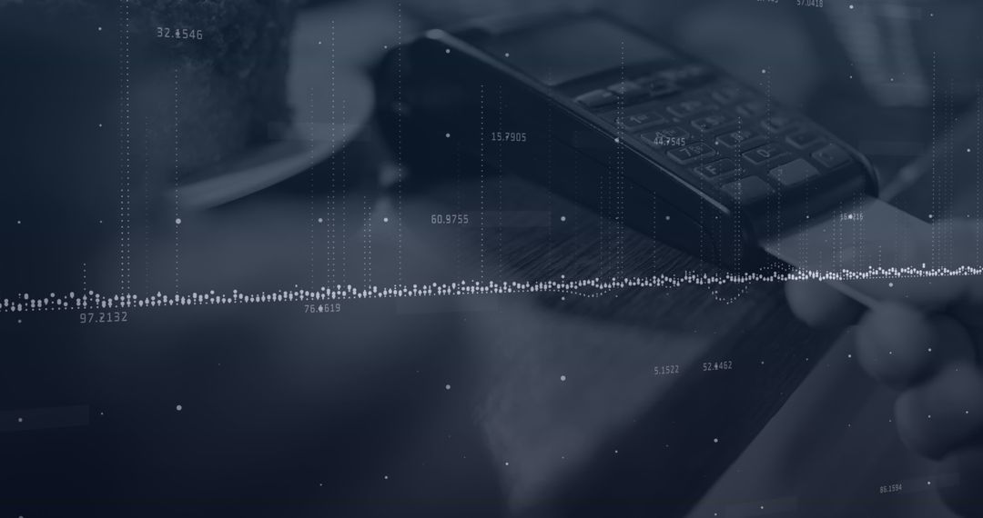 digital payment interaction overlay with data visualization elements - Free Images, Stock Photos and Pictures on Pikwizard.com