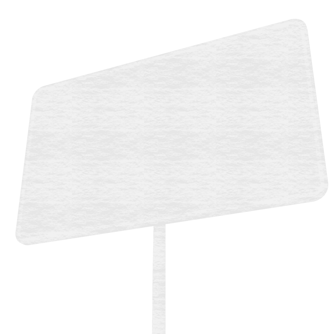 Empty Transparent Road Sign Isolated on White Background