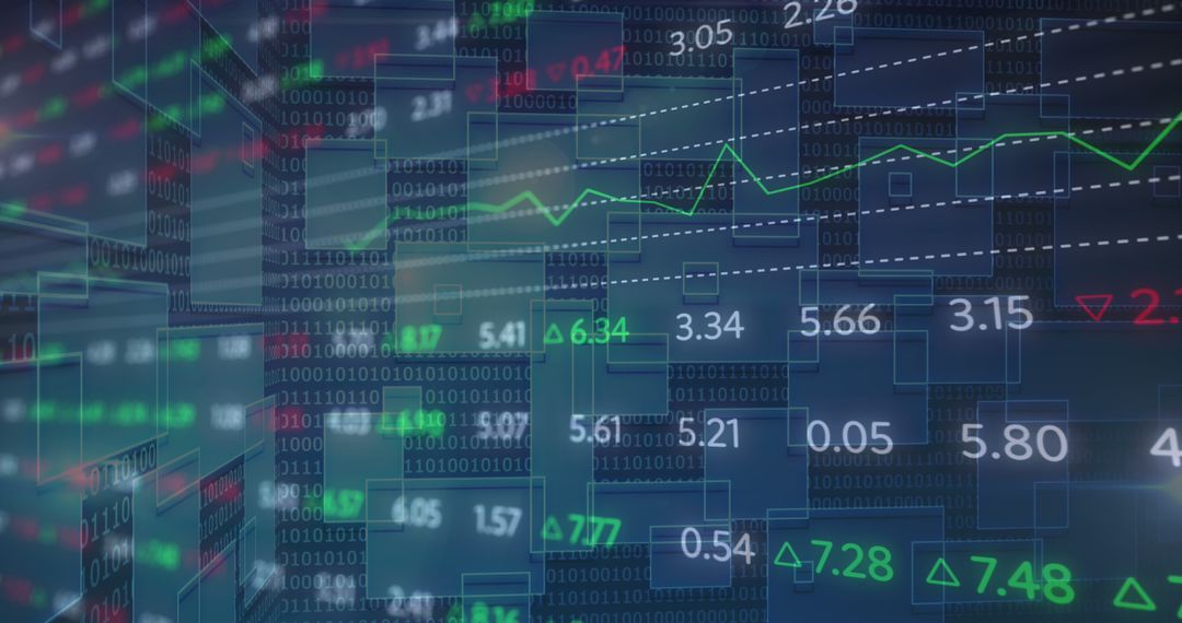 Dynamic Stock Market Data Display with Graphs and Numbers - Free Images, Stock Photos and Pictures on Pikwizard.com