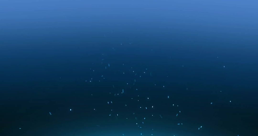 Ambient White Sparks Against Blue Gradient Background