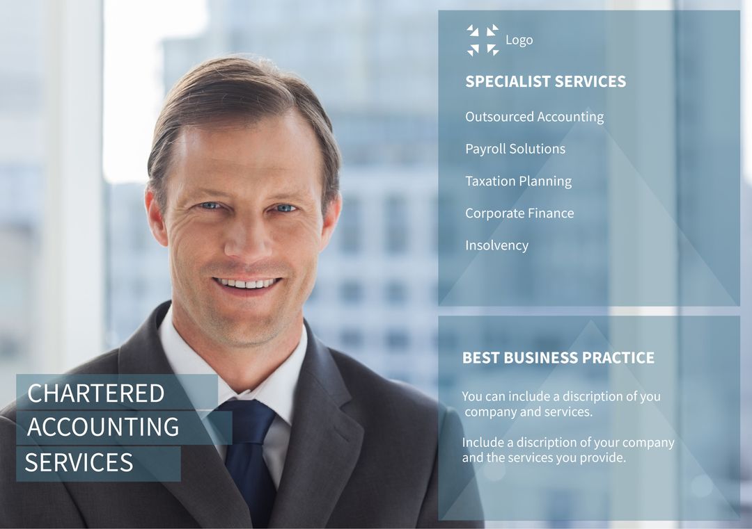 Professional Businessman Showcasing Charter Accounting Services