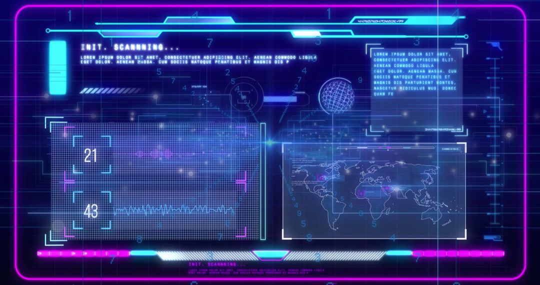 Digital Data Interface with Global Connections and Analytics