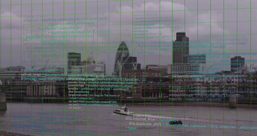 Fusion of London's Iconic Skyline and Digital Technology