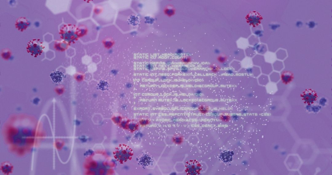 Digital Coronavirus and DNA with Data Interaction Interface