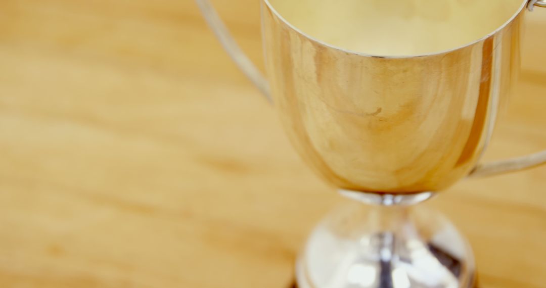 Close-up of golden trophy on the table 4k - Free Images, Stock Photos and Pictures on Pikwizard.com