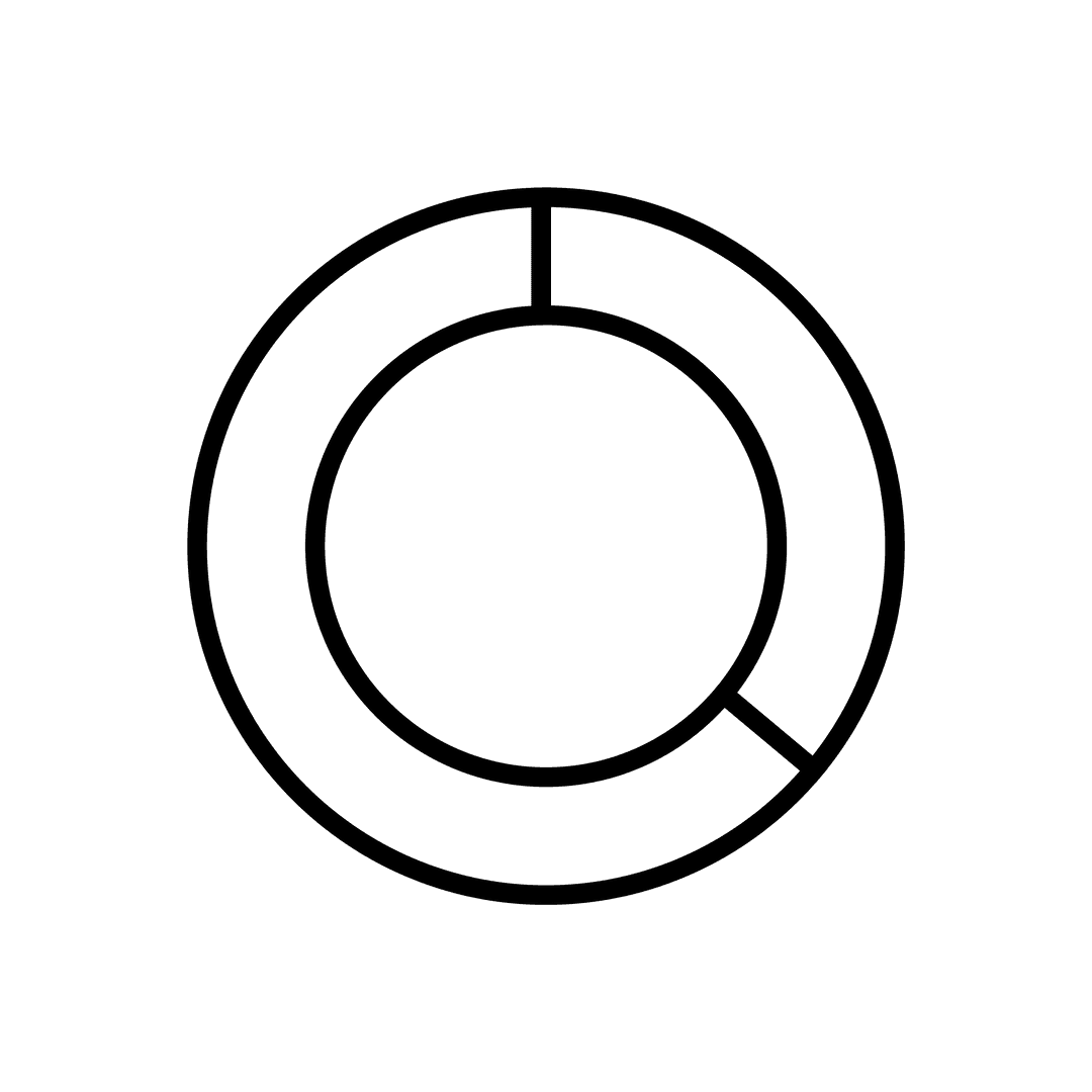 Black Circles on Transparent Background Vector Illustration