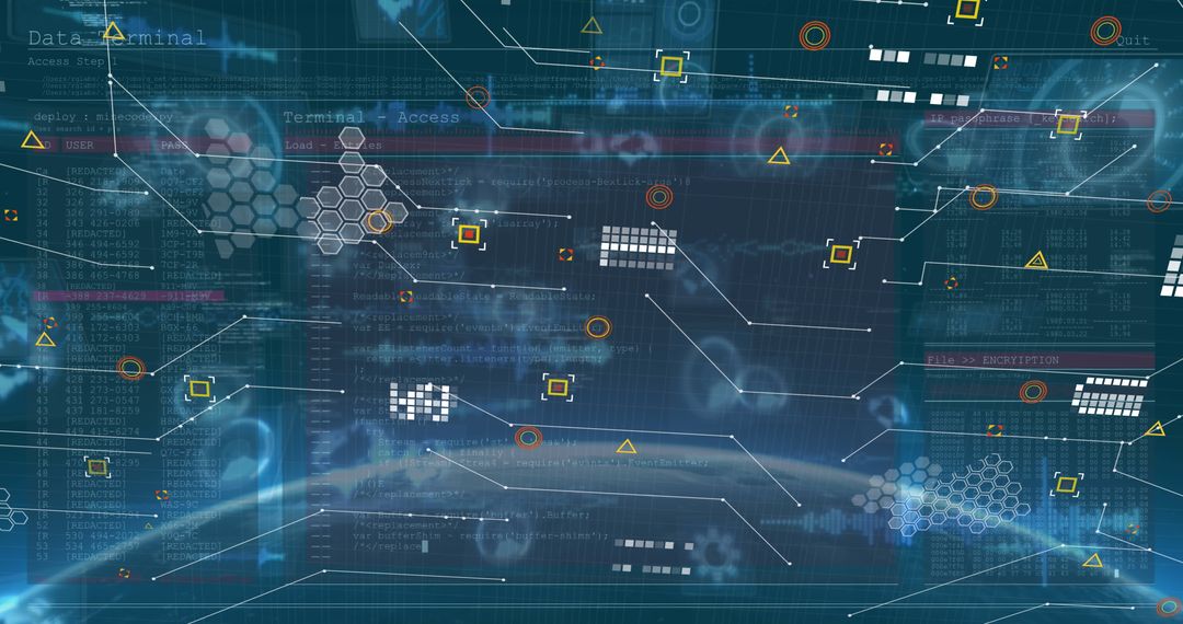 Futuristic Digital Interface with Data Streams and Analytics - Free Images, Stock Photos and Pictures on Pikwizard.com