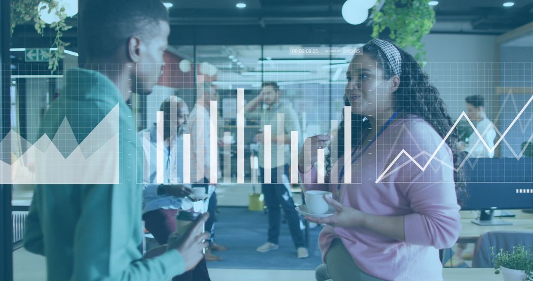 Business Colleagues Engaging in Data Analysis Discussion