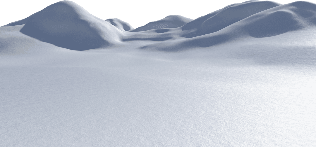 Seamless snowy transparent winter landscape background