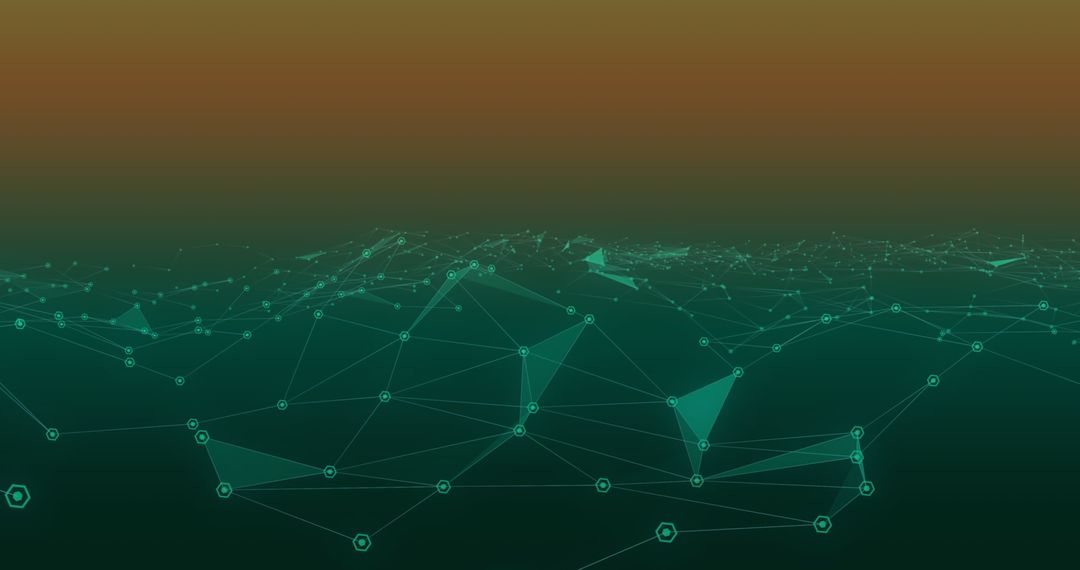 Abstract Technology Network Background with Digital Connections