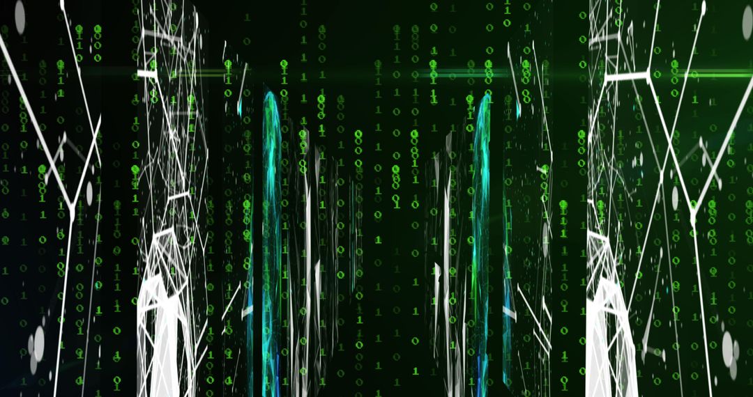 Futuristic Binary Code Background for Data Processing Concepts - Free Images, Stock Photos and Pictures on Pikwizard.com