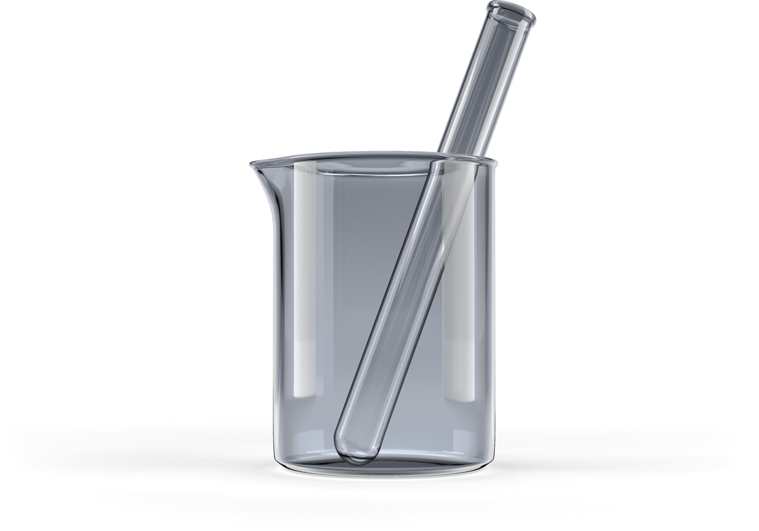 Transparent Glass Beaker with Test Tube - Download Free Stock Images Pikwizard.com