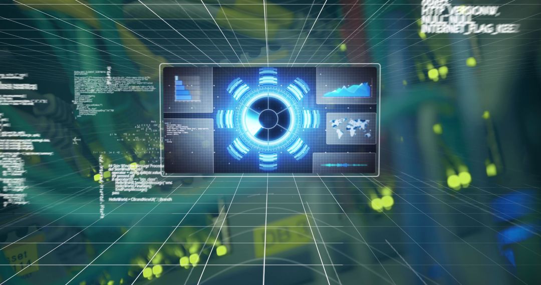 Digital Data Analytics Interface with Global Network Connections - Free Images, Stock Photos and Pictures on Pikwizard.com