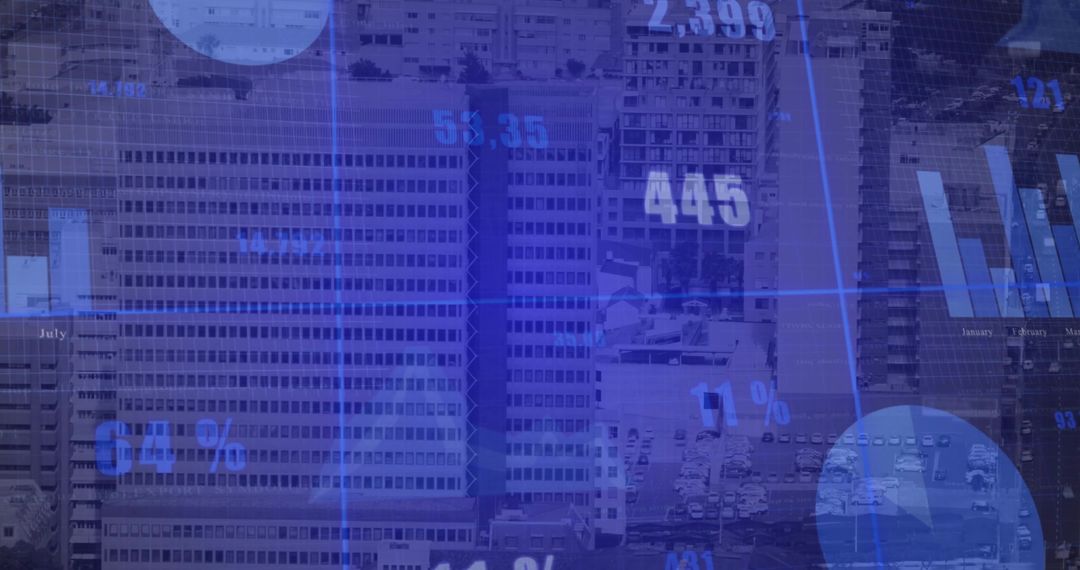 Urban Data Overlay: City Skyscrapers Merging with Financial Graphs and Analytics