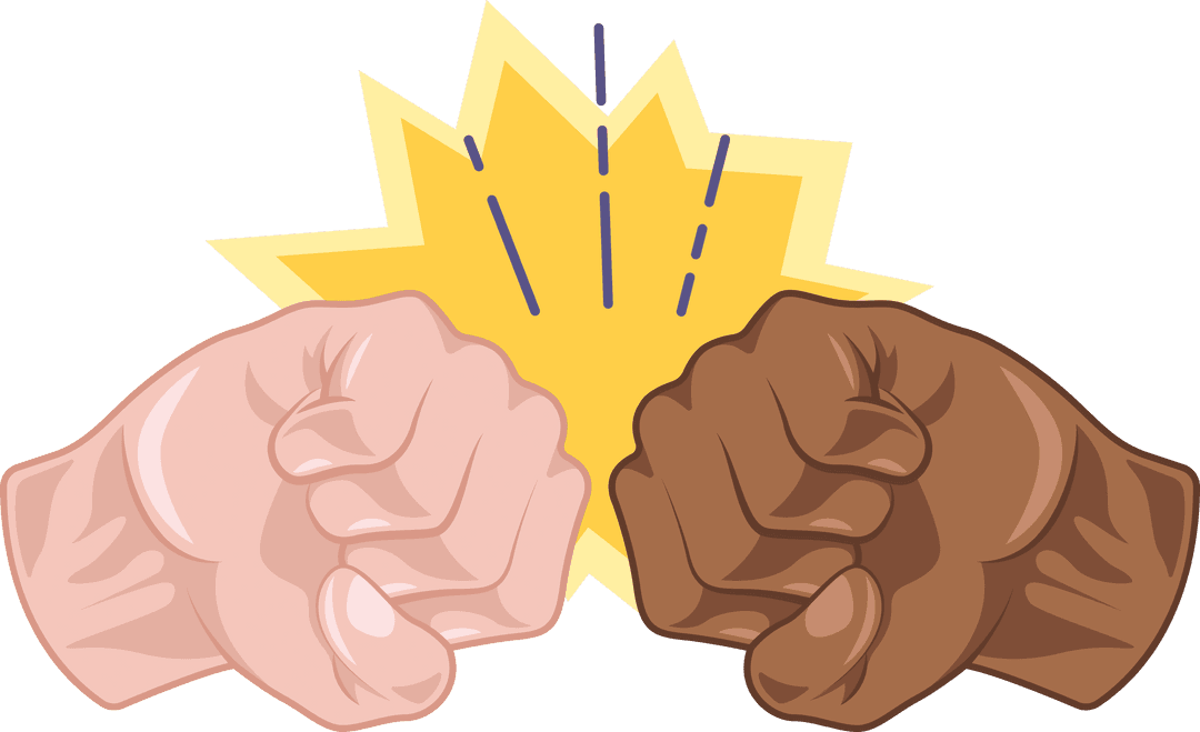 Multicultural Fist Bump Showing Unity on Transparent Background - Download Free Stock Images Pikwizard.com