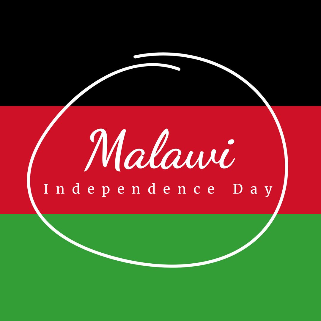 Malawi Independence Day Celebration Vector with National Flag