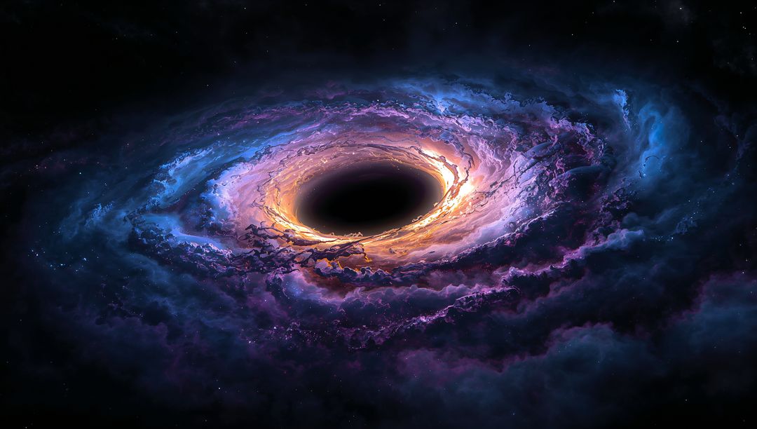 Vivid Cosmic Swirl around Black Hole and Accretion Disk