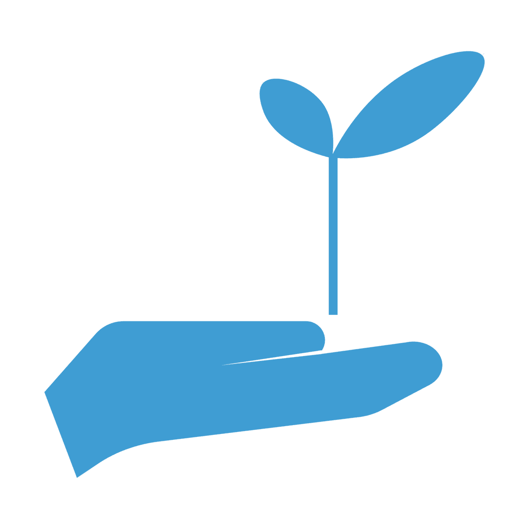 Transparent Hand Holding Leaf for Nature and Conservation