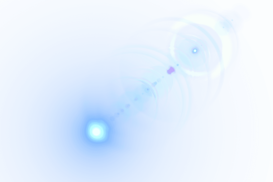 Colorful Light Rays on Transparent Background Creates Dynamic Effect