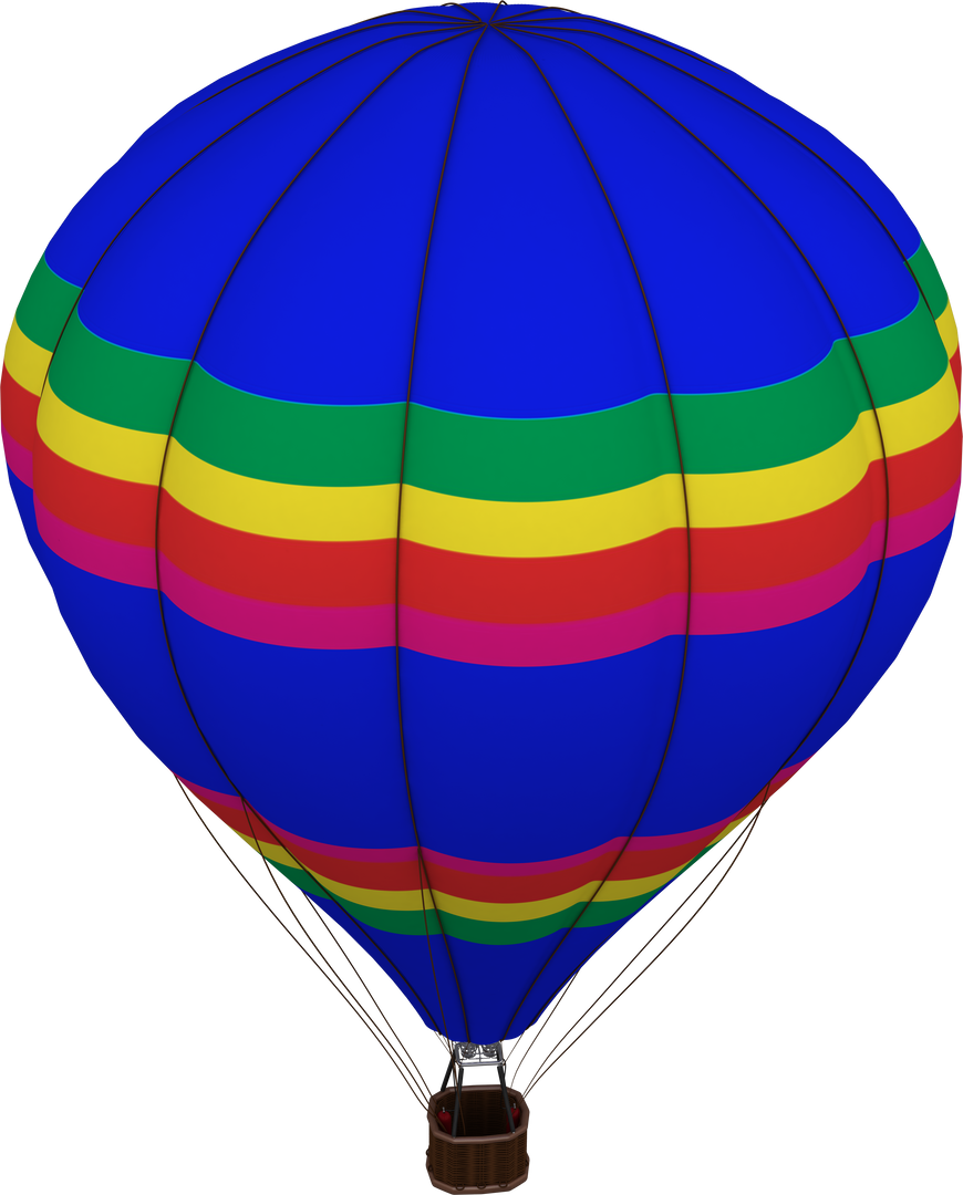 Colorful Hot Air Balloon on Transparent Background, Travel and Adventure Concept - Download Free Stock Images Pikwizard.com