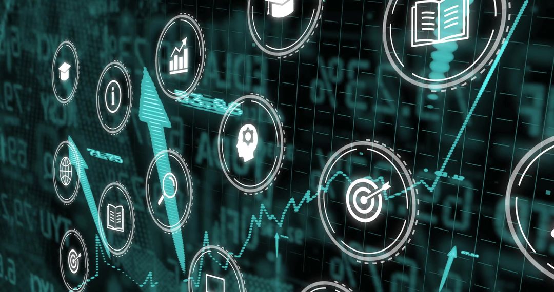 Digital Financial Data and Analytics Concept