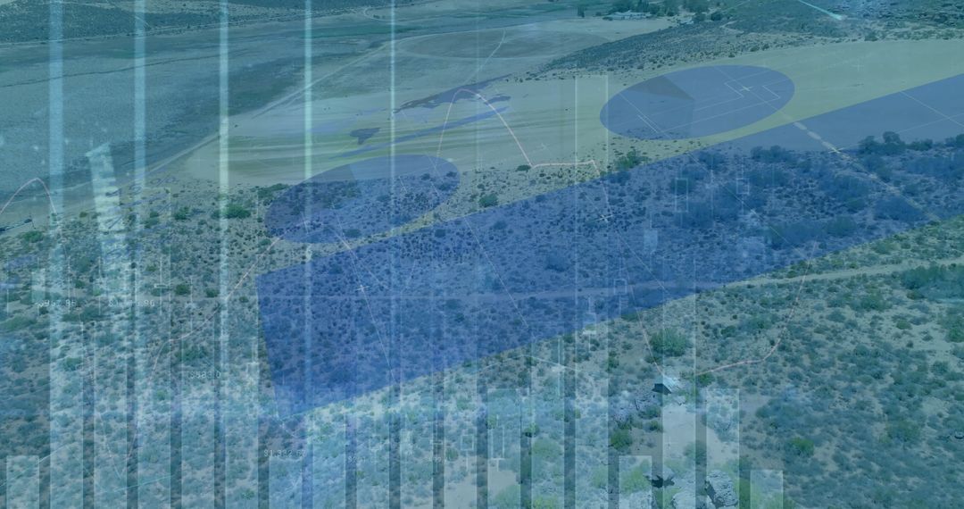 UAV Drone Mapping in Desert Terrain with Data Overlays