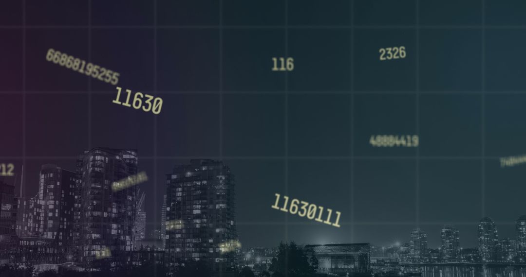 Data Integration Over Cityscape Business Technology
