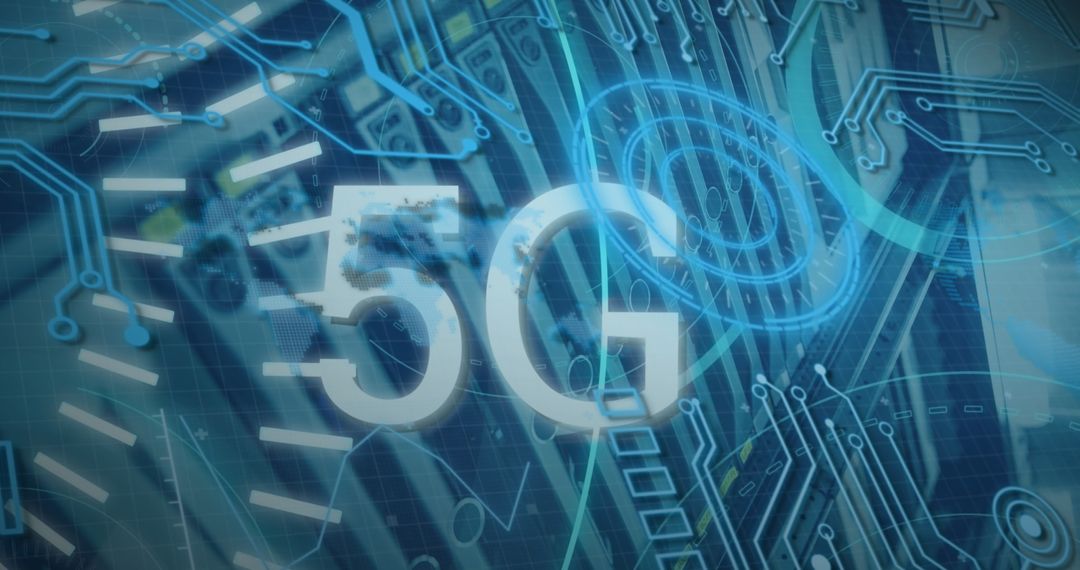 Innovative 5G Technology Interface with Digital Network Connections