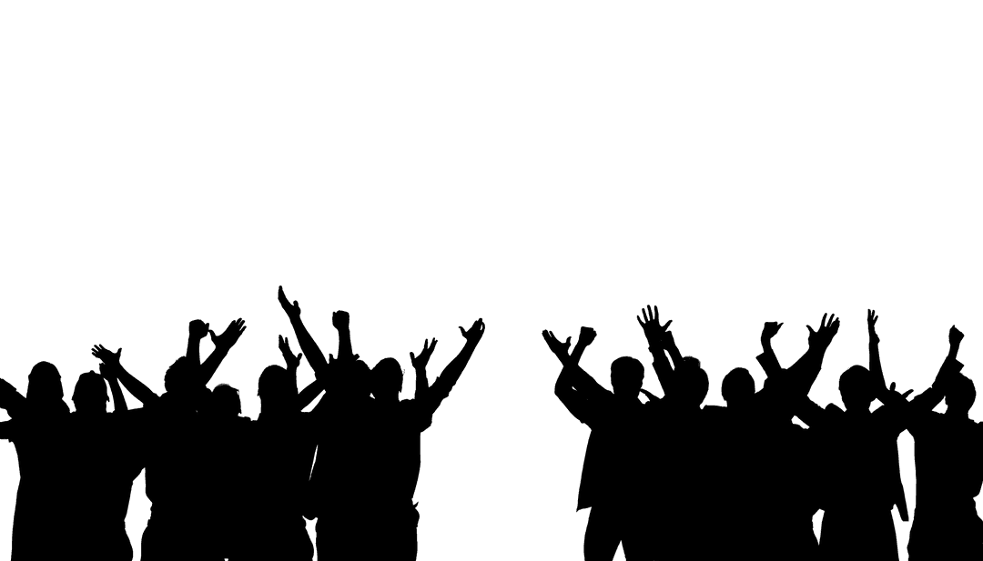 Vector Illustration of Transparent Crowd Communication