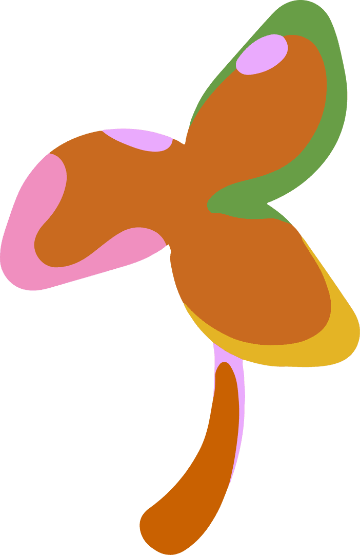 Modern Abstract Art with Vibrant Transparency and Curve Elements