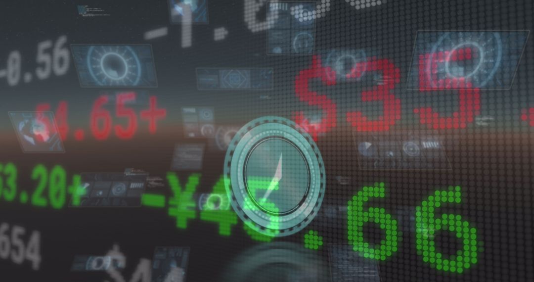 Abstract Forex Market with Dynamic Digital Interface