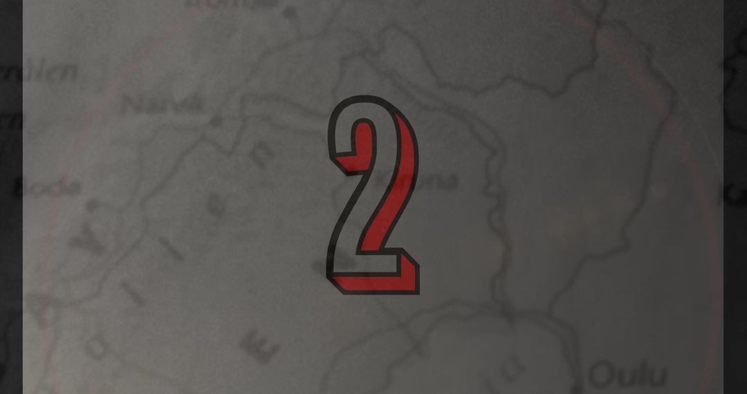 Dynamic Countdown Animation with Number two on Gray Background - Free Images, Stock Photos and Pictures on Pikwizard.com