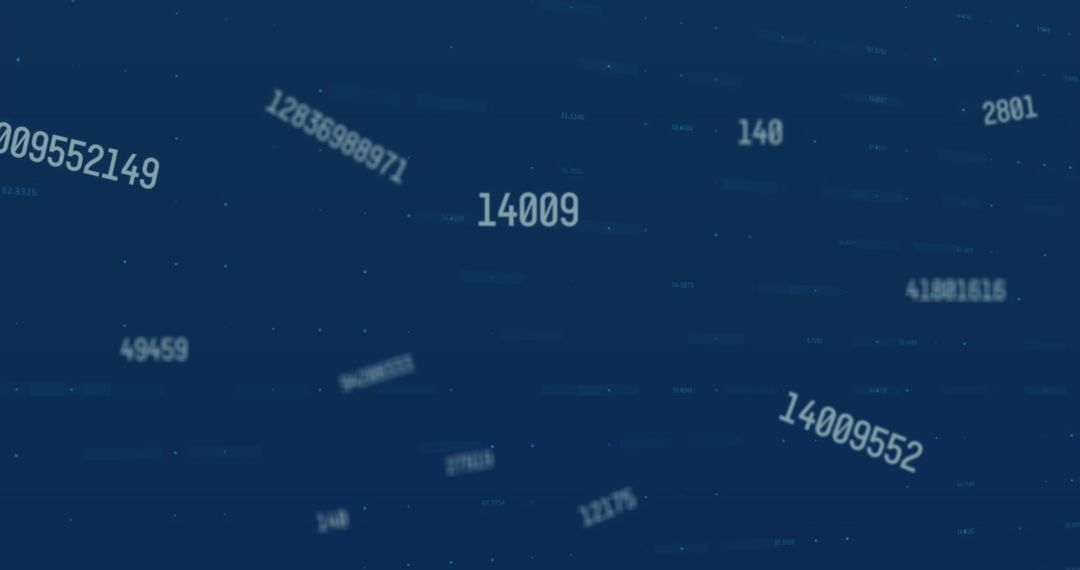 Data Streams Flowing in Digital Space with Numbers