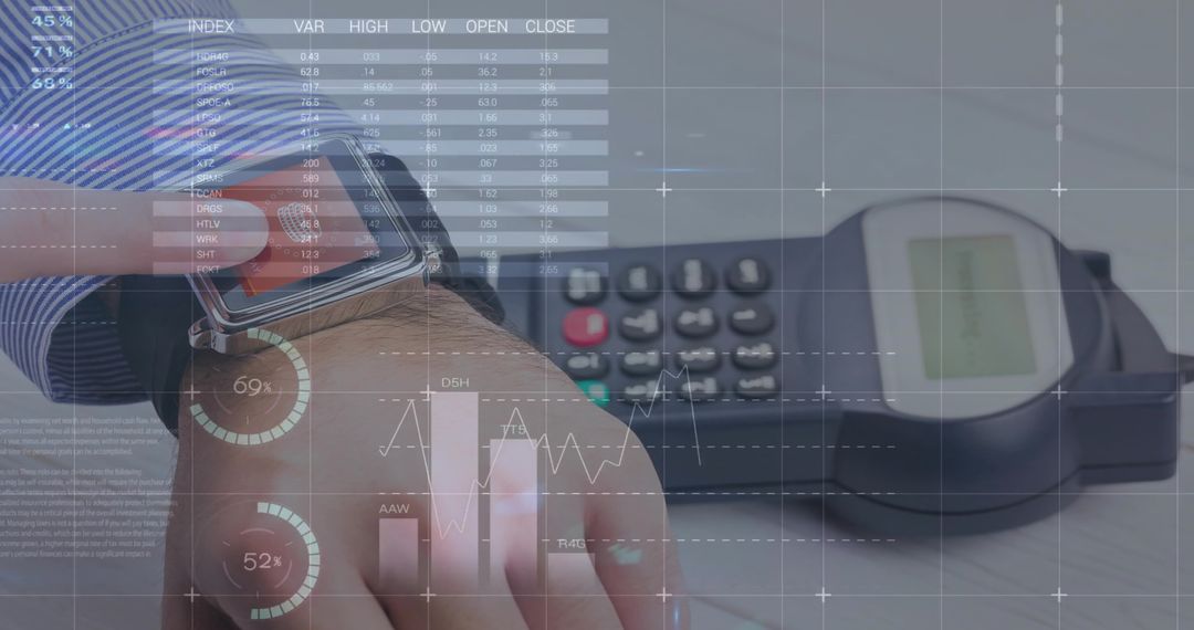 Smartwatch Contactless Payment Technology Concept