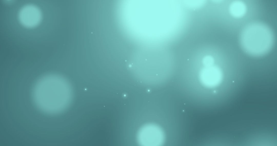 Floating Light Spots on Calming Green Background