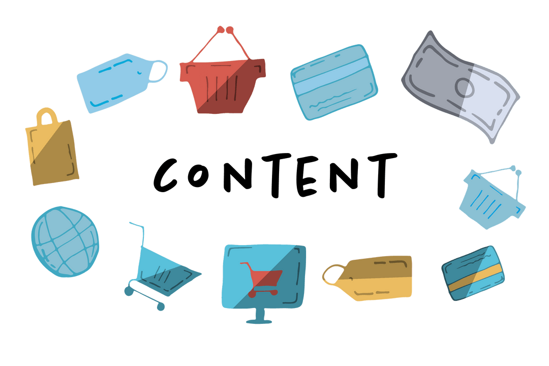 Transparent Shopping and Communication Icon Set