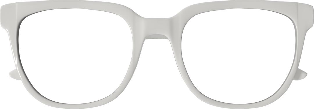 White Transparent Eyeglass Frames against Isolated Background - Download Free Stock Images Pikwizard.com