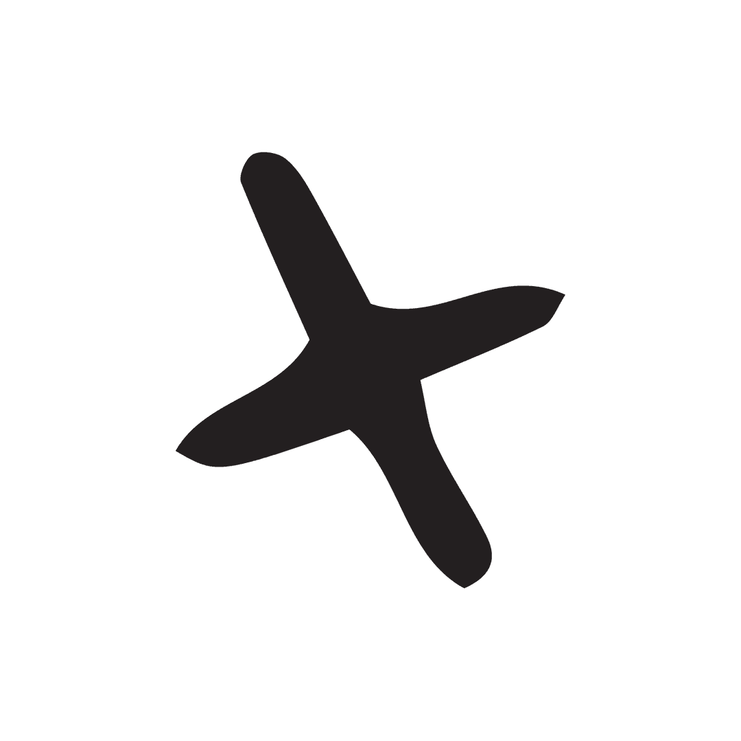 Abstract Black Shape on Transparent Background for Creative Designs