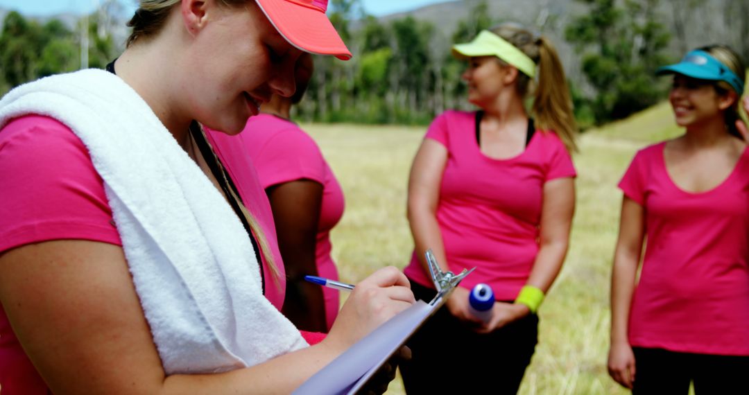 Women Participating in Outdoor Team Activity - Free Images, Stock Photos and Pictures on Pikwizard.com