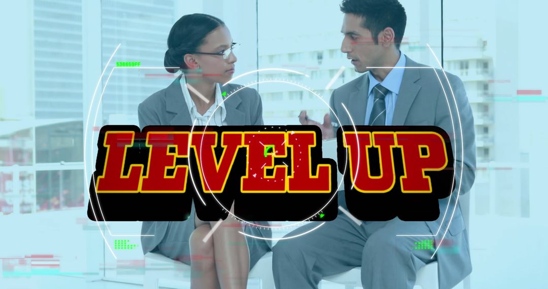 Motivation in Diverse Business Team with Level Up Concept