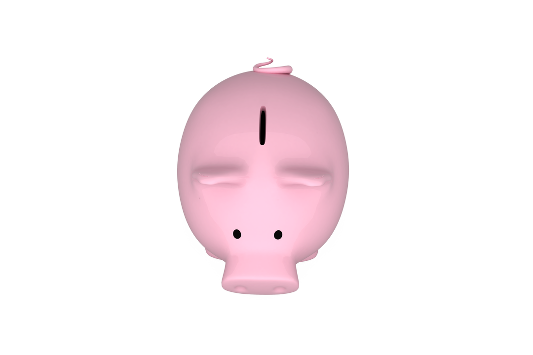 Top view of pink piggy bank on transparent background - Download Free Stock Images Pikwizard.com