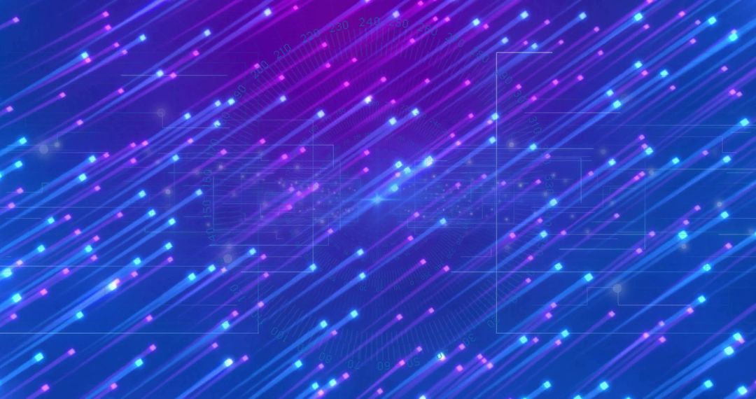 Vibrant Neon Streams in Futuristic Digital Interface